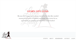 Desktop Screenshot of leadlikealady.org